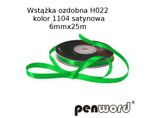 WST��KA OZDOBNA H022 KOL. 1104 SATYNOWA 6mmx25m [opakowanie=5szt]