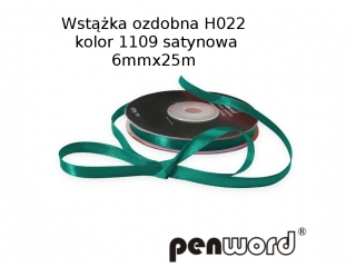 WST��KA OZDOBNA H022 KOL. 1109 SATYNOWA 6mmx25m [opakowanie=5szt]