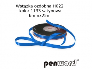 WST��KA OZDOBNA H022 KOL. 1133 SATYNOWA 6mmx25m [opakowanie=5szt]