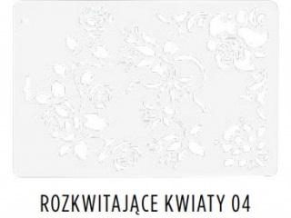 KIN SZABLON ROZKWITAJCE KWIATY 04