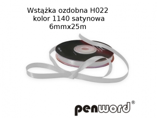 WST��KA OZDOBNA H022 KOL. 1140 SATYNOWA 6mmx25m [opakowanie=5szt]
