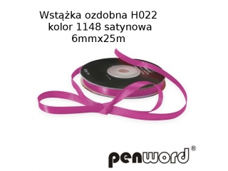 WST��KA OZDOBNA H022 KOL. 1148 SATYNOWA 6mmx25m [opakowanie=5szt]