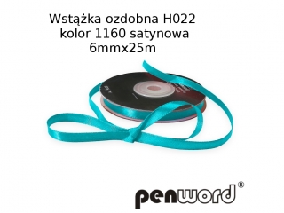 WST��KA OZDOBNA H022 KOL. 1160 SATYNOWA 6mmx25m [opakowanie=5szt]