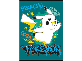 Zeszyt A5 32 kartki  linia dwukolorowa ok�adka laminowana 70 g/m2 POKEMON [opakowanie=15szt]