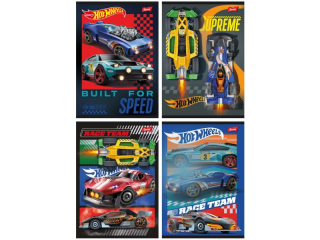 Zeszyt A5 32 kartek krata ok�adka laminowana 70 g/m2 HOT WHEELS [opakowanie=15szt]