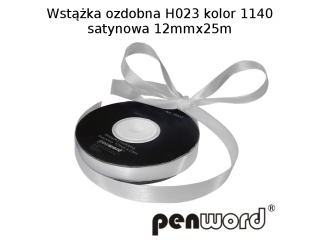 WST��KA OZDOBNA H023 KOL. 1140 SATYNOWA 12mmx25m [opakowanie=5szt]