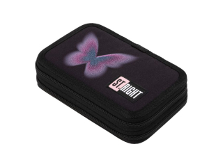 Pi�rnik szkolny podw�jny z wyposa�eniem PC4 PASTEL BUTTERFLY