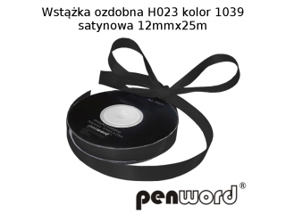WST��KA OZDOBNA H023 KOL. 1039 SATYNOWA 12mmx25m [opakowanie=5szt]