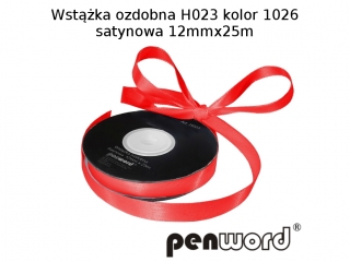 WST��KA OZDOBNA H023 KOL. 1026 SATYNOWA 12mmx25m [opakowanie=5szt]