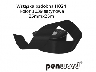 WST��KA OZDOBNA H024 KOL. 1039 SATYNOWA 25mmx25m