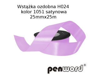WST��KA OZDOBNA H024 KOL. 1051 SATYNOWA 25mmx25m