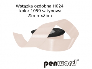 WST��KA OZDOBNA H024 KOL. 1059 SATYNOWA 25mmx25m