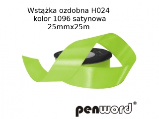 WST��KA OZDOBNA H024 KOL. 1096 SATYNOWA 25mmx25m [opakowanie=5szt]