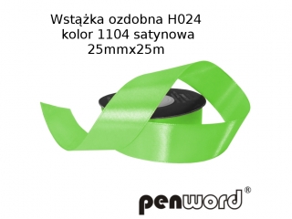 WST��KA OZDOBNA H024 KOL. 1104 SATYNOWA 25mmx25m [opakowanie=5szt]