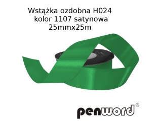 WST��KA OZDOBNA H024 KOL. 1107 SATYNOWA 25mmx25m