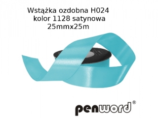 WST��KA OZDOBNA H024 KOL. 1128 SATYNOWA 25mmx25m [opakowanie=5szt]