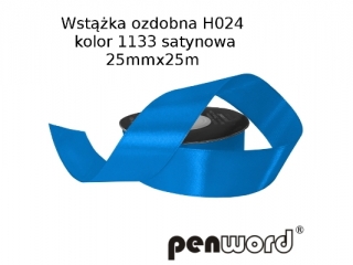 WST��KA OZDOBNA H024 KOL. 1133 SATYNOWA 25mmx25m [opakowanie=5szt]