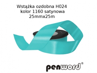 WST��KA OZDOBNA H024 KOL. 1160 SATYNOWA 25mmx25m [opakowanie=5szt]