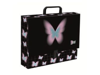Teczka z r�czk� A4, XL 33 x 24,8 x 9 cm PASTEL BUTTERFLY