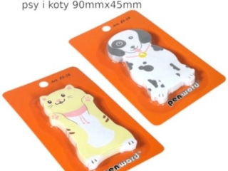 ZAKADKI/NOTES SAMOPRZYLEPNY ZI-28 PAPIEROWE PSY I KOTY 90mm