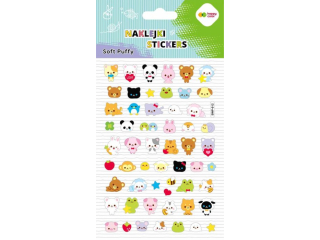 Naklejki 3D SOFT PUFFY - Animals Kawaii , 110X205 mm, Happy Color | DOSTPNE NA POCZTKU LISTOPADA [opakowanie=5szt]