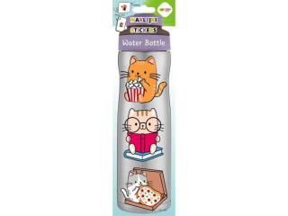 Naklejki WATER BOTTLE - Baby Cats, 83x286 mm, Happy Color | DOSTPNE NA POCZTKU LISTOPADA [opakowanie=5szt]