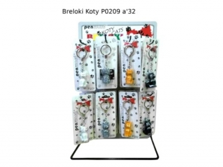 BRELOKI KOTY P0209  [opak=32szt]