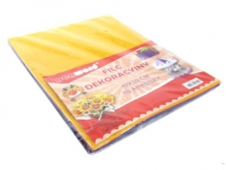 FILC DEKORACYJNY MIX KOLOR�W 40X30 a10 [opakowanie=szt]