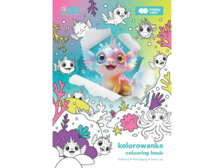 Kolorowanka, Aqua Cuties, 90g/m2, A4, 16 stron, Happy Color (ISBN:978-83-971005-6-5) [opakowanie=5szt]