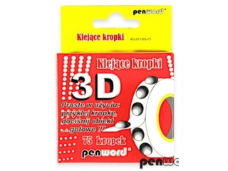 KLEJĄCE KROPKI 75 3D 1,5mm