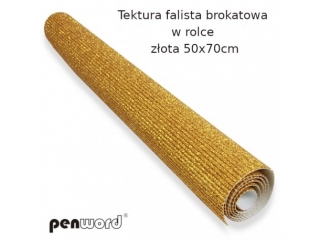 TEKTURA FAL. BROKAT. W ROLCE ZOTA 50x70cm