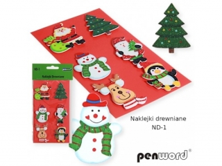 NAKLEJKI DREWNIANE ND-1 BN