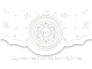 Zaproszenie POL-MAK 10szt. Komunia Lux Edition ZLUX 160x95 z kopert� ZLUX_KOM_56698
