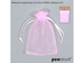 WORECZKI ORGANZOWE 10x15cm WR02 RӯOWE a10