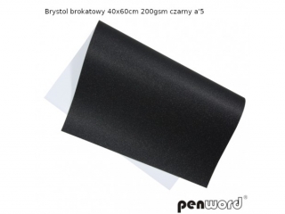 BRYSTOL BROKAT 40x60cm 200gsm CZARNY a5