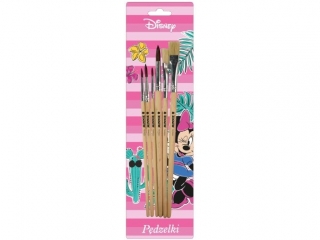 Pędzelki BENIAMIN Minnie Mouse z naturalnego włosia 5szt.