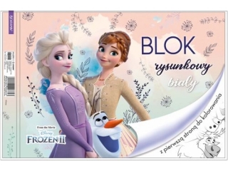 Blok rysunkowy A4 20k. BENIAMIN Frozen II, z pierwszą stroną