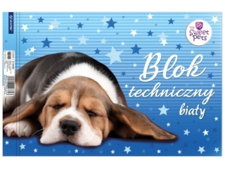 Blok techniczny A4 10k. BENIAMIN The Sweet Pets - Pies