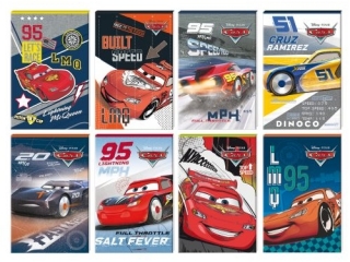 NOTES A7/30k. z poddrukiem CARS (opakowanie=16szt) NOWOŚĆ 20