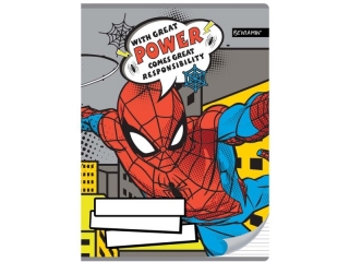 ZESZYT A5/16k. kolorowe trzy linie SPIDER MAN [opakowanie=20szt]
