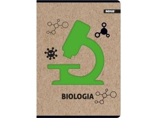 Zeszyt tematyczny A5 58k. BENIAMIN Premium kraft liner, BIOLOGIA kratka
