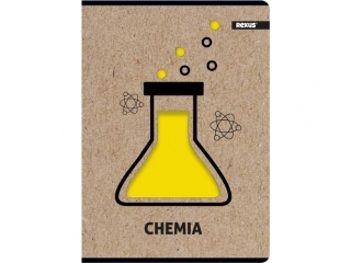 Zeszyt tematyczny A5 58k. BENIAMIN Premium kraft liner, CHEMIA kratka