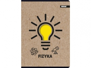 Zeszyt tematyczny A5 58k. BENIAMIN Premium kraft liner, FIZYKA kratka