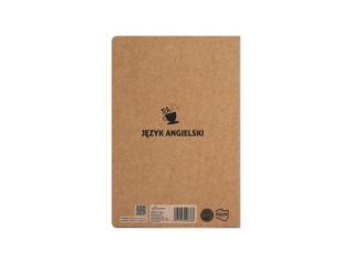 Zeszyt tematyczny A5 58k. BENIAMIN Premium kraft liner, ANGIELSKI kratka