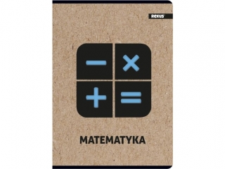 Zeszyt tematyczny A5 58k. BENIAMIN Premium kraft liner, MATEMATYKA kratka