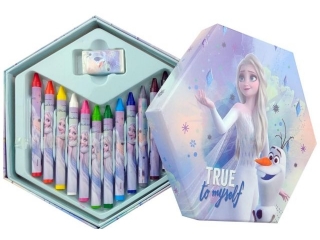 Zestaw heksagonalny 51 elementów Frozen