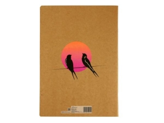 ZESZYT A4/60k. Kratka / KRAFT LINER FLUO  (opakowanie=5 szt)