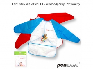 FARTUSZEK DLA DZIECI F1 - WODOOPORNY, ZMYWALNY (SZPSH)