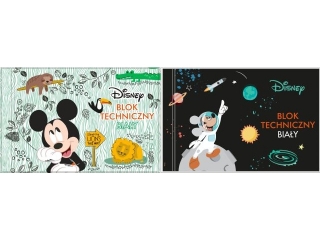 BLOK TECHNICZNY BIAŁY A4/10k. / MICKEY MOUSE