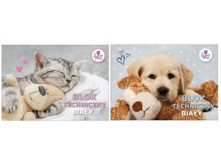 Blok techniczny A4 10k. BENIAMIN The Sweet Pets
